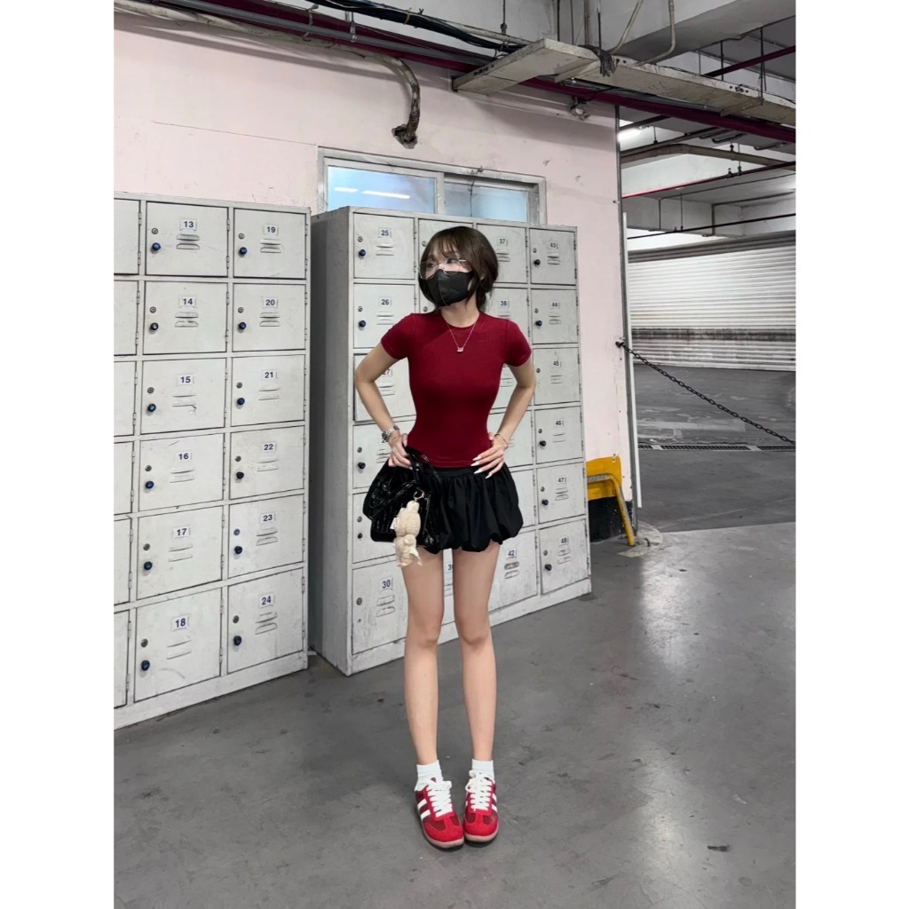 [ TET SET ] Set babytee slimfit và Chân váy bí phông cạp thun bản to form ngắn trendy | BigBuy360 - bigbuy360.vn