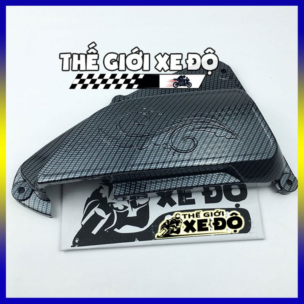 Ốp pô e Vision 2021, 2022, 2023, 2024, 2025 cacbon - phụ kiện ốp trang trí carbon bầu lọc gió vision