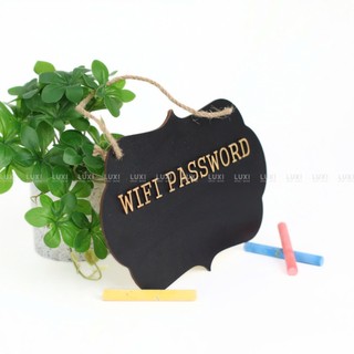 Bảng wifi viết phấn, tiện lợi, kèm dây treo - Luxi Decor
