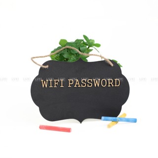 Bảng wifi viết phấn, tiện lợi, kèm dây treo - Luxi Decor