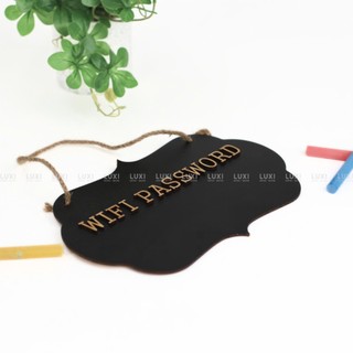 Bảng wifi viết phấn, tiện lợi, kèm dây treo - Luxi Decor