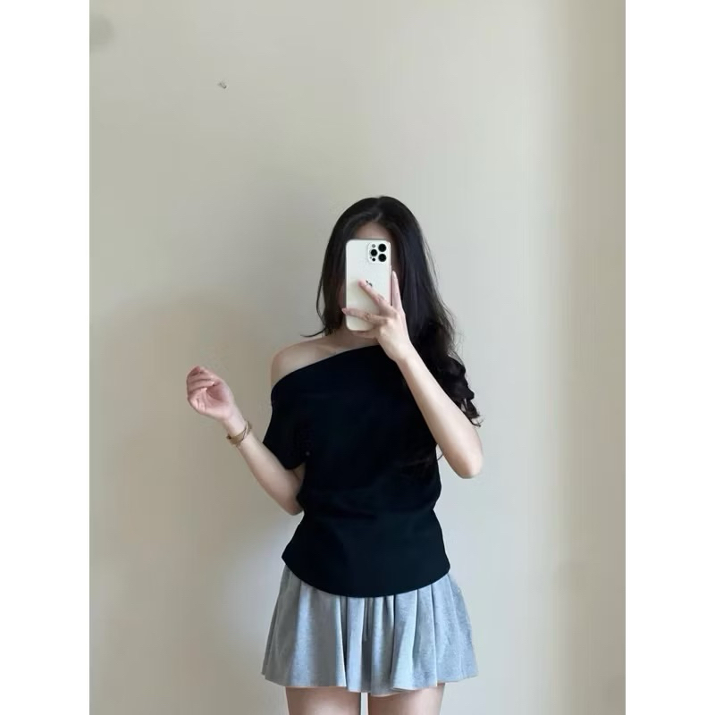 Áo body Nữ Thắt eo cộc tay, Áo trễ vai nữ Phong Cách Hàn Quốc Golana TV01  ( có bigsize) | BigBuy360 - bigbuy360.vn