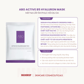 Mặt nạ ABO USOLAB Active B5 Hyaluron Mask Pack cấp ẩm và phục hồi làm dịu da - 25ml