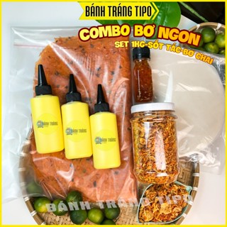 COMBO BƠ NGON - Bánh Tráng Phơi Sương Dẻo Mềm - Bơ Béo Ngon - Muối Tép Hành Phi - Sốt Tắc | Ăn Vặt Tipo Food