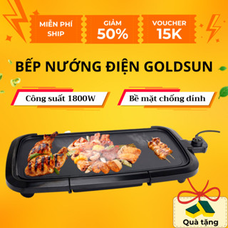 Bếp nướng điện Goldsun GEG3740 công suất 1800W nướng chín nhanh chóng tiết kiệm thời gian
