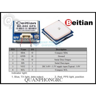 Beitian BE-880 M10 Flight Control GPS Cho Máy Bay Trực Thăng