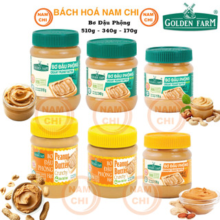   TỔNG HỢP  Bơ Đậu Phộng GOLDEN FARM Các Size - Made In Vietnam 