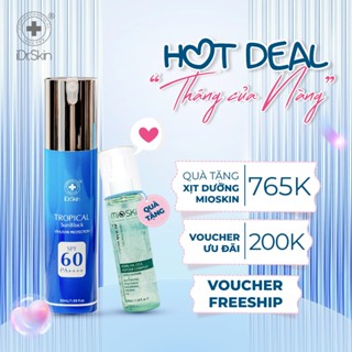 [iDr.Skin Chính Hãng] Kem chống nắng vật lý phổ rộng bảo vệ làn da toàn diện 4h Tropical Sunblock SPF 60 PA++++ 50ml