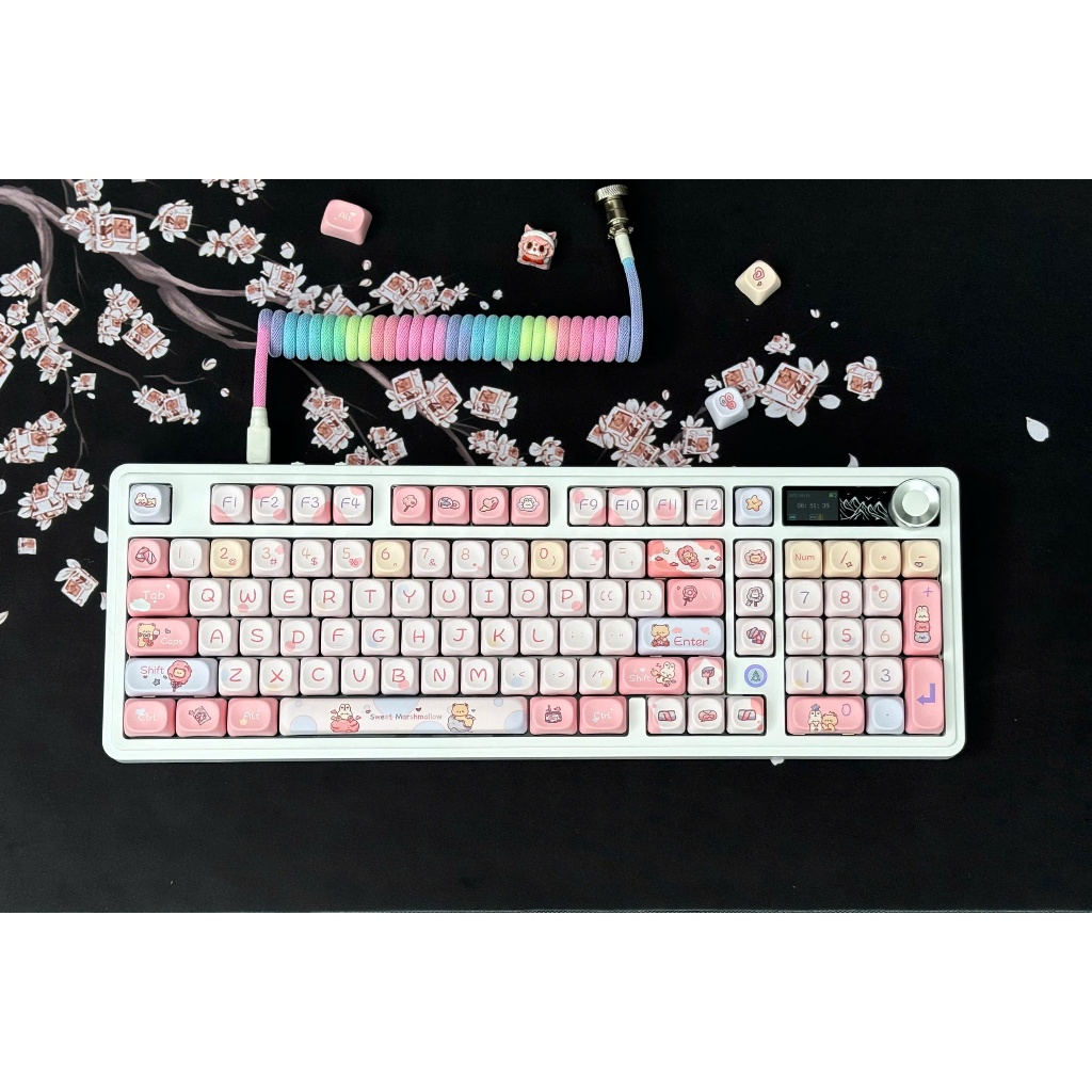 Bàn phím cơ Custom từ Ak980 pro/ 3 Chế độ kết nối / Led Rgb /Hotswap 5pin/ Mạch xuôi / đã mod