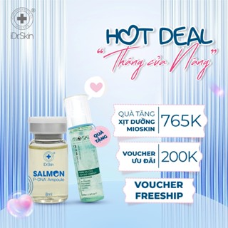[iDr.Skin Chính Hãng] Tế bào gốc IDr.Skin Salmon-p Dna Ampoule phục hồi tái tạo da làm mờ các nếp nhăn 1 lọ*8ml