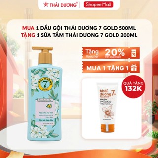 [Sale Tháng 3] Mua Dầu gội dược liệu Thái Dương 7 GOLD Bưởi tây 500ml tặng Sữa tắm Thái Dương 7 Plus Gold 200g