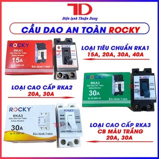 Cầu dao an toàn ROCKY 15A 20A 30A 40A ,CB aptomat ,MCCB Át atomat ,CB cóc ĐIỆN LẠNH THUẬN DUNG