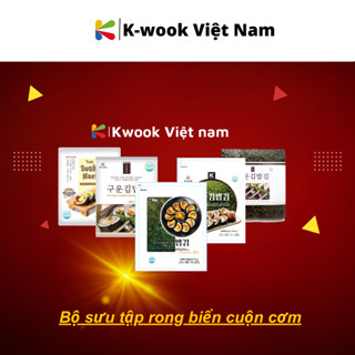 Rong biển cuộn cơm 100 lá K-WOOK Cao Cấp