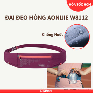  Đai Đeo Hông Túi Đeo Bụng Nhỏ Gọn Co Giãn Ôm Sát Chống Thấm Nước Chạy Bộ Marathon Đạp Xe Thể Thao Aonijie W8112 