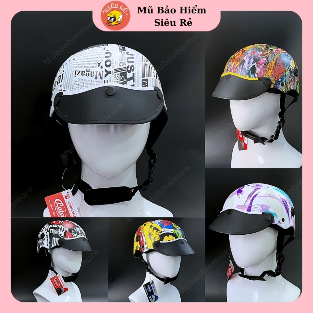 Nón bảo hiểm nhúng cacbon , Mũ bảo hiểm nữa đầu họa tiết carbon tinh xảo đem lại vẻ cá tính và chất