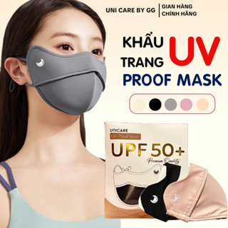 Khẩu Trang UV-Proof Mask Unicare Chính Hãng, Khẩu Trang Chống Tia UV Quai Chun Co Dãn Có Nút Điều Chỉnh