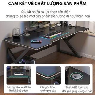 Bàn gaming, bàn làm việc nội thất NTH thiết kế cá tính hiện đại có khoét chỗ ngồi, dễ dàng lắp ráp. | BigBuy360 - bigbuy360.vn