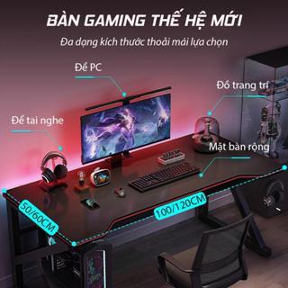 Bàn gaming, bàn làm việc nội thất NTH thiết kế cá tính hiện đại có khoét chỗ ngồi, dễ dàng lắp ráp.