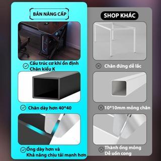 Bàn gaming, bàn làm việc nội thất NTH thiết kế cá tính hiện đại có khoét chỗ ngồi, dễ dàng lắp ráp. | BigBuy360 - bigbuy360.vn