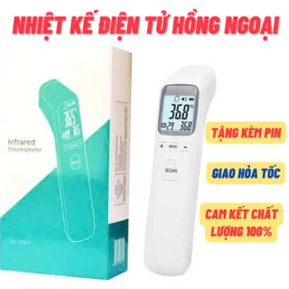 [TẶNG PIN] Nhiệt kế điện tử hồng ngoại đo trán - Máy Đo Nhệt Độ Cơ Thể CK-T1803 Máy Đo Thân Nhiệt - đo nước