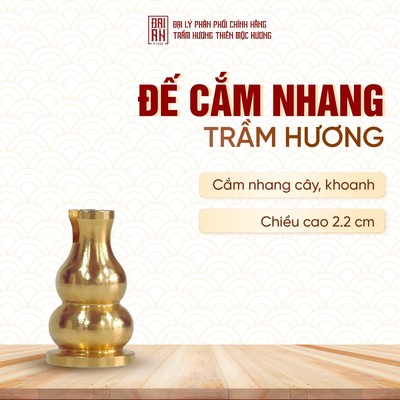 Đế cắm nhang trầm, hương vòng hình hồ lô hợp kim cao cấp - Trầm Hương Đại An Store