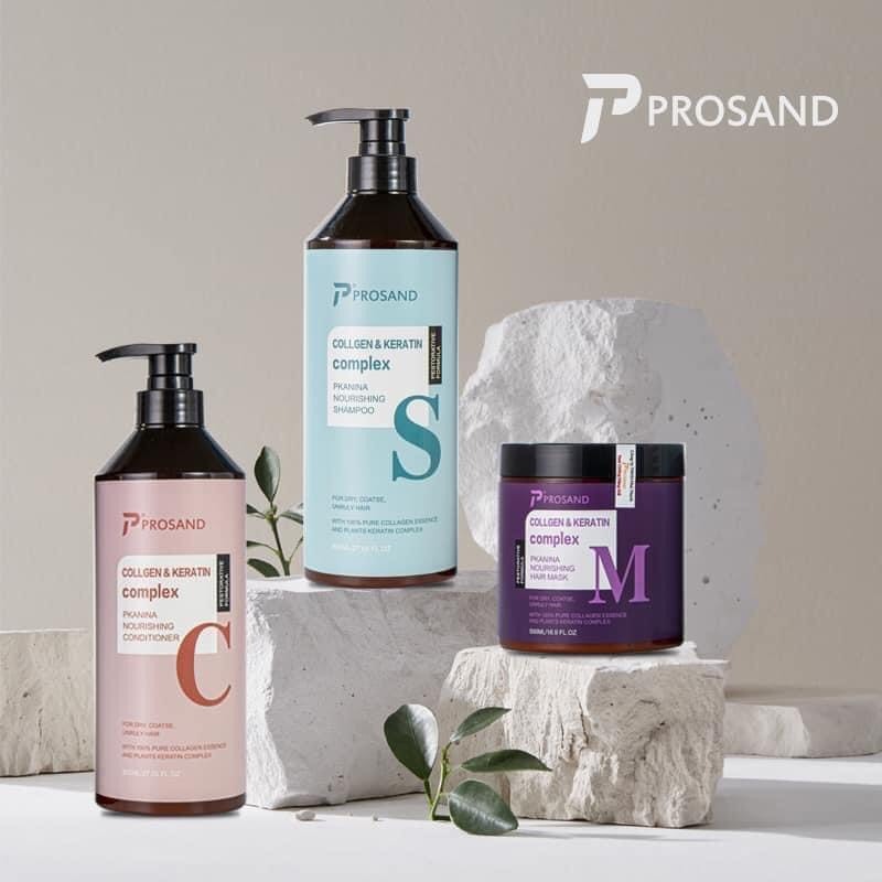 Bộ Dầu Gội Xả Prosand 800ml Phục Hồi Tóc Hư Tổn Siêu Mềm Mượt Tóc