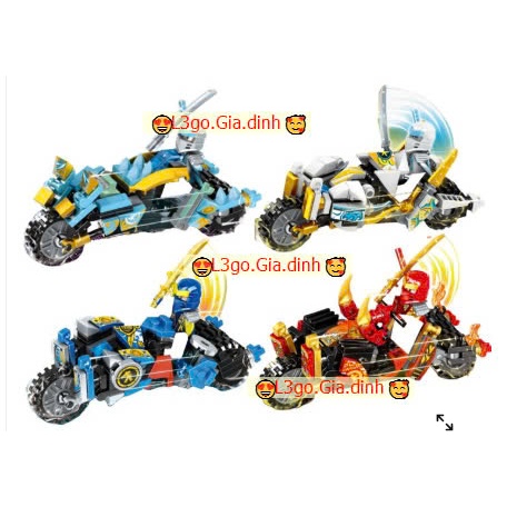 Bộ đồ chơi lắp ráp ninja kèm nhân vật ngẫu nhiên😍L3go.Gia.dinh🥰Lăp ráp ninja MG98S5