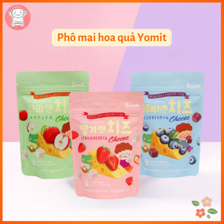  PHÔ MAI hoa quả sấy lạnh YOMIT Hàn Quốc cho bé 6m+  Date T4 2026  