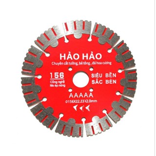 Lưỡi 5A cắt rãnh tường, đường điện nước, bê tông, đá granite Siêu bền Sắc bén 114,125,133,156,195,230 - Lưỡi cắt Hảo Hảo