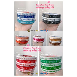   Có Sẵn  Băng keo THANK YOU dán ly dán hộp dán túi dán hũ  nhiều mẫu  