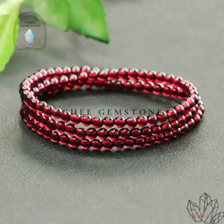 Chuỗi vòng cổ, vòng tay, đá Garnet tự nhiên, Vòng tay phong thủy cho nữ, sang trọng, thu hút tài lộc, may mắn - CheeGems