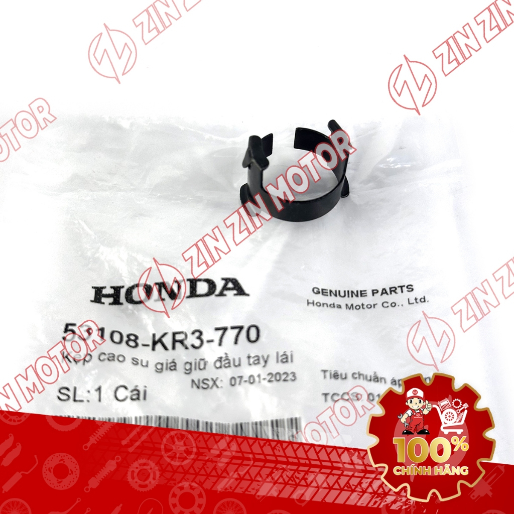 Kẹp Cao Su Giá Đầu Tay Lái  Wave Alpha 2017 - 2023 2024 - 2025 53108-KR3-770 Chính Hãng - ZZM