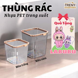 Thùng rác nhựa, thùng rác mini để văn phòng, thùng rác trong suốt, nhiều kích thước