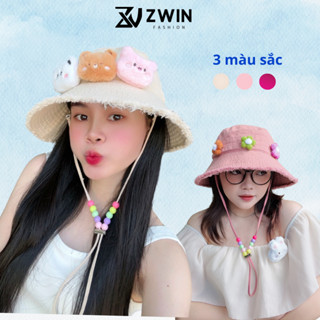 Nón Bucket Tua Rua Nữ Có Dây Phối Hạt Mũ Tai Bèo Phong Cách Hàn Quốc Xinh Xắn Form Unisex Nam Nữ N232