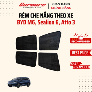 Rèm che nắng theo xe BYD M6, Sealion 6, Atto 3  - Bộ 4 tấm dính nam châm