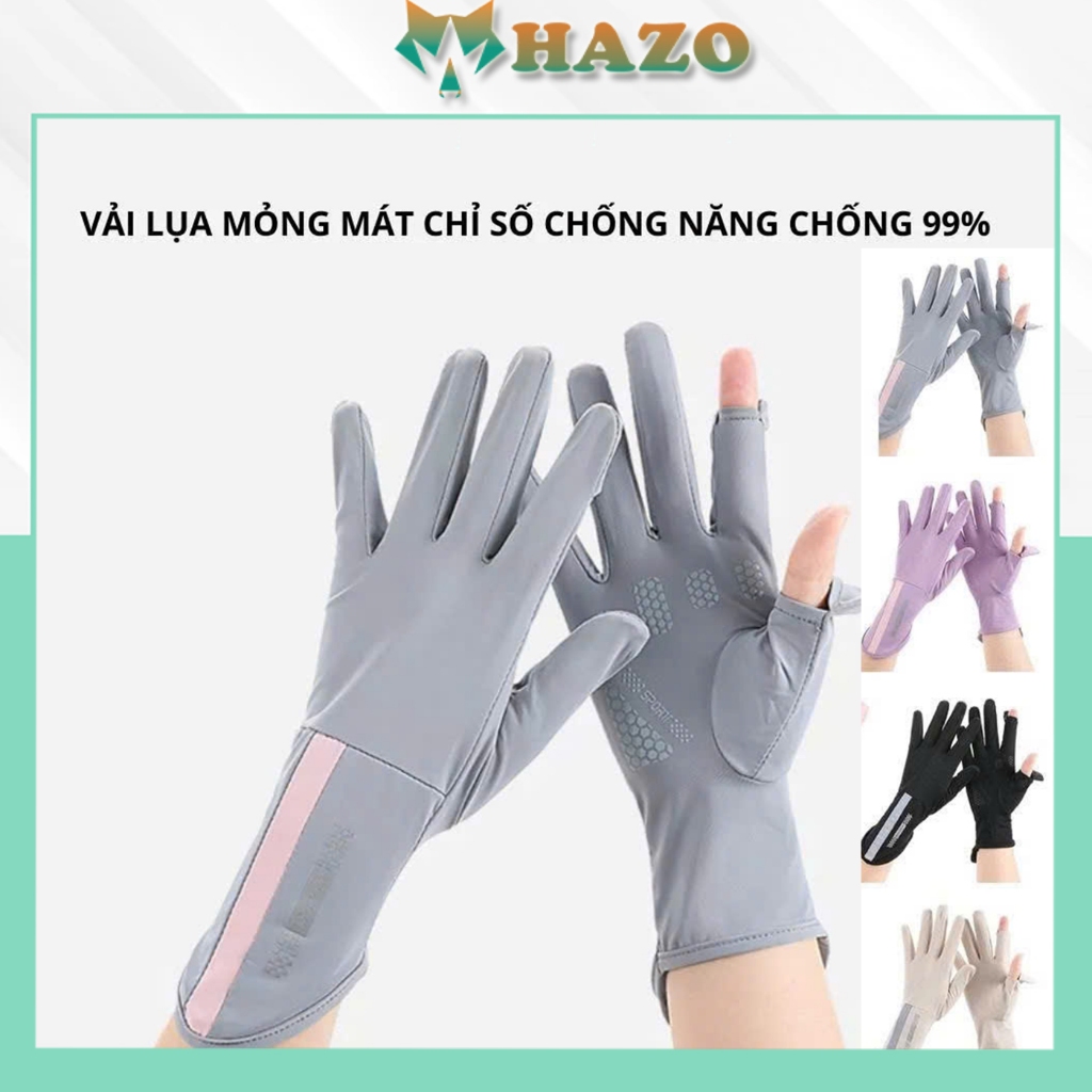 Găng tay chống nắng Chạy Xe Máy PK563 chống tia UV cho nữ, chống trơn trượt thoáng khí