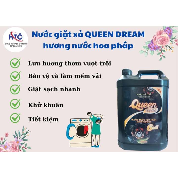 Nước giặt xả Queen Dream 5000ml
