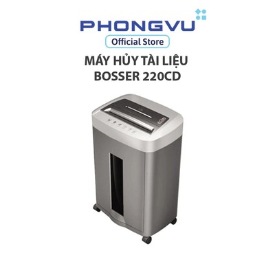 Máy hủy giấy Bosser 220CD - Bảo hành 12 tháng