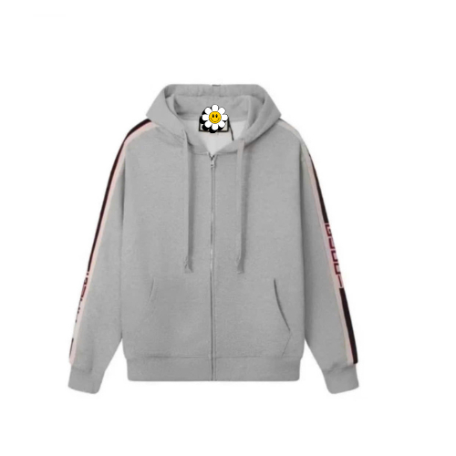 Áo Khoác Zip Tay Kẻ Sọc Tay Cưc Ấm Phong Cách Boy Phố - Áo Khoác Zip Nam Nữ Mẫu Mới 2024