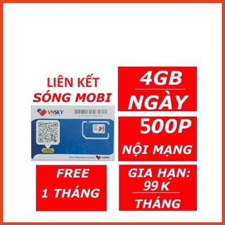  Sim Sóng Mobifone SKY99 4GB GỌI MIỄN PHÍ + SIM 0Đ   SKY  LOCAL SAYME  