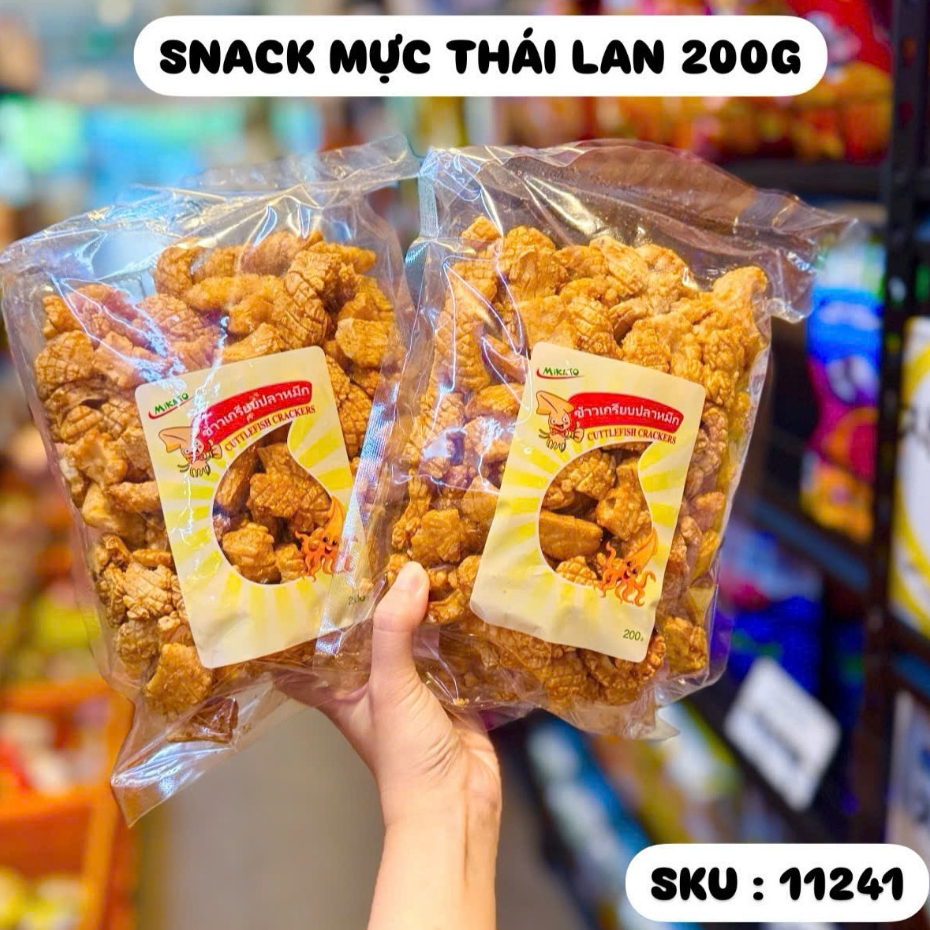 Snack , Bim Bim Mực Thái Lan 200gr