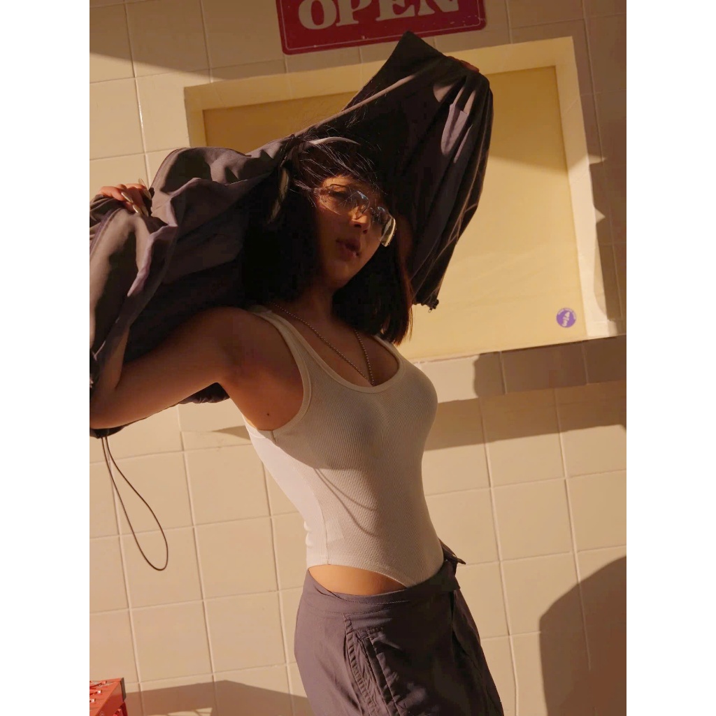 Áo Bodysuit 2 Dây Có Mút MIMILA Khoét Lưng Quyến Rũ Áo Liền Thân Basic Chất Thun Gân Co Giãn-MBS013 | BigBuy360 - bigbuy360.vn