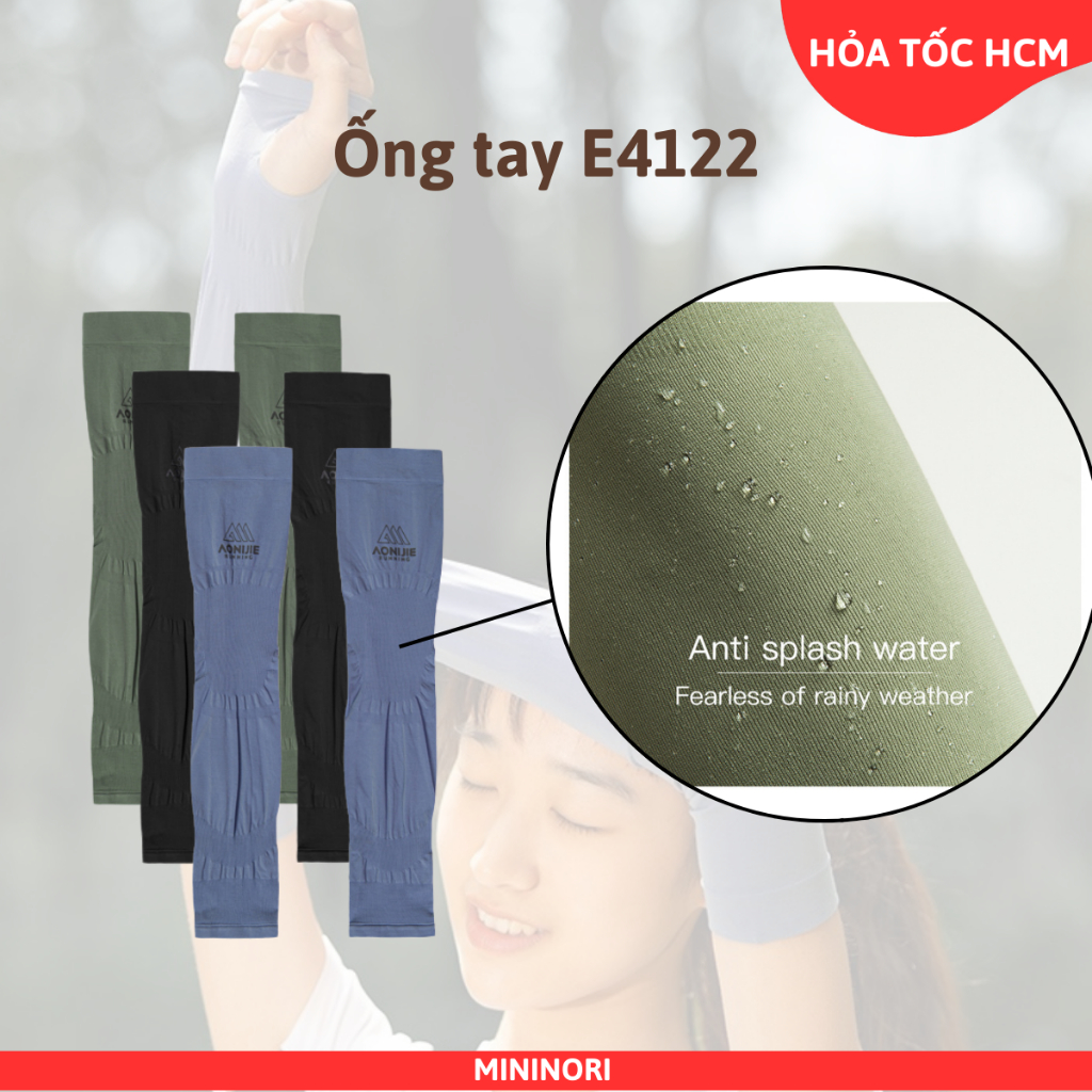 Ống tay chống nắng Aonijie E4122 chống nước nhẹ chống tia UV Mềm mại, Mát Lạnh MIninori Store