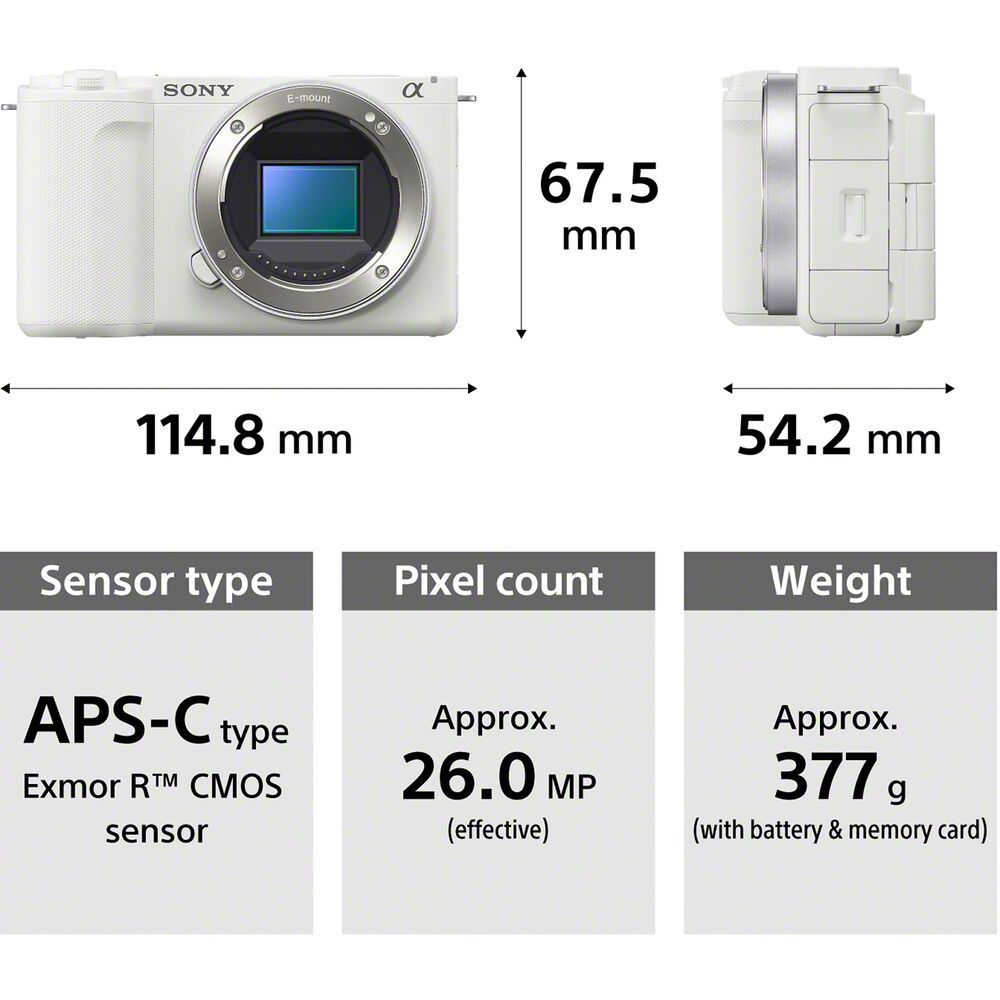 Máy ảnh Sony ZV-E10 II (ZVE10M2) + thẻ 64GB MySony - Chính hãng BH 24 tháng | BigBuy360 - bigbuy360.vn