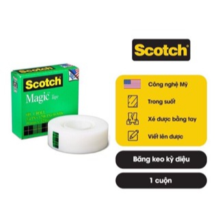 Băng keo 3M 810 scotch magic tape 3/4 inched.băng dính ma thuật. băng dính dán tiền,Băng keo 1 mặt 3