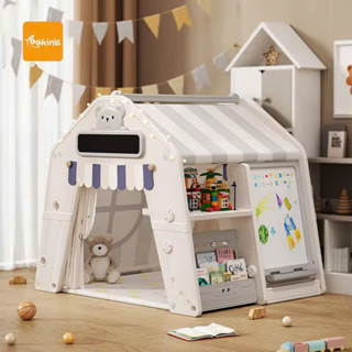  Nhà  Lều trẻ em 5 trong 1 với nhiều tính năng: nhà mini bàn học bàn xếp lego giá sách,bảng từ 