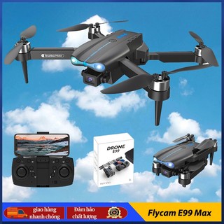  Drone Flycam E99 Max 2025 mẫu mới,Camera kép HD ,Động cơ không chổi than giúp bay ổn định,Thích hợp cho người mới tập 