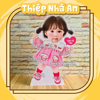 Chibi sinh nhật, thôi nôi cho bé gái – Hàng đẹp xinh xắn - Có chân đế đứng.