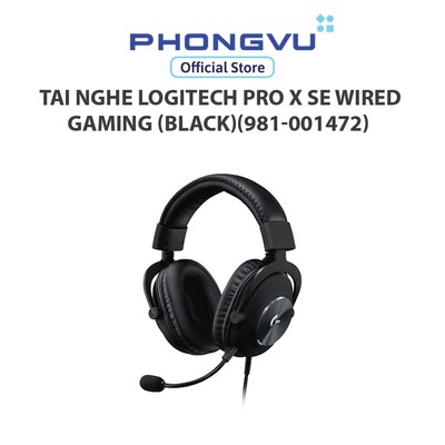 Tai Nghe Logitech Pro X SE Wired Gaming (Black)(981-001472) - Bảo hành 24 tháng