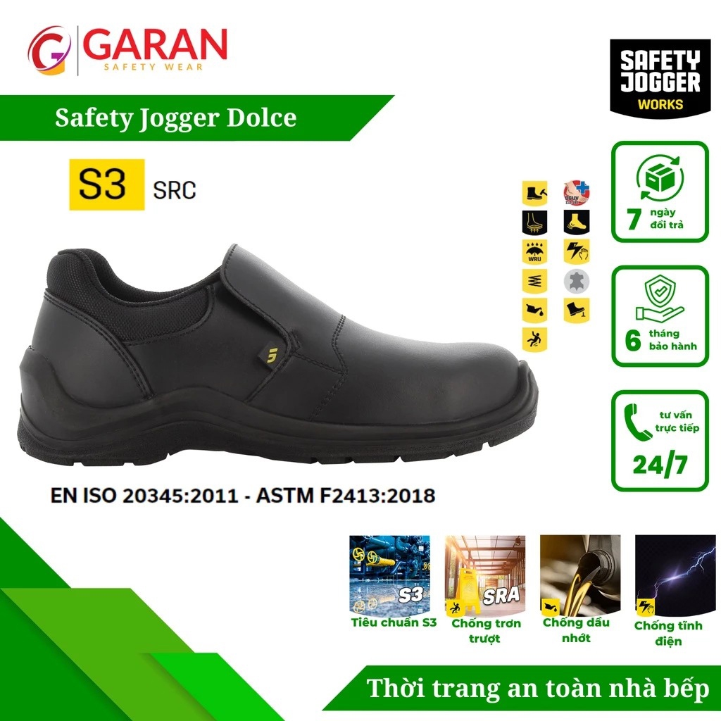 Giày Bảo Hộ Bếp Jogger Dolce S3